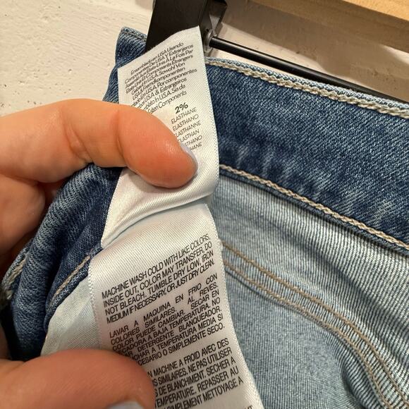 Mother The Pixie Dazzler Sz 30 Ankle Fray Boogie Down Blue High Rise Stretch - Picture 15 of 16